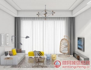 衢州卧室装饰公司三室一厅装修,提供效果图设计
